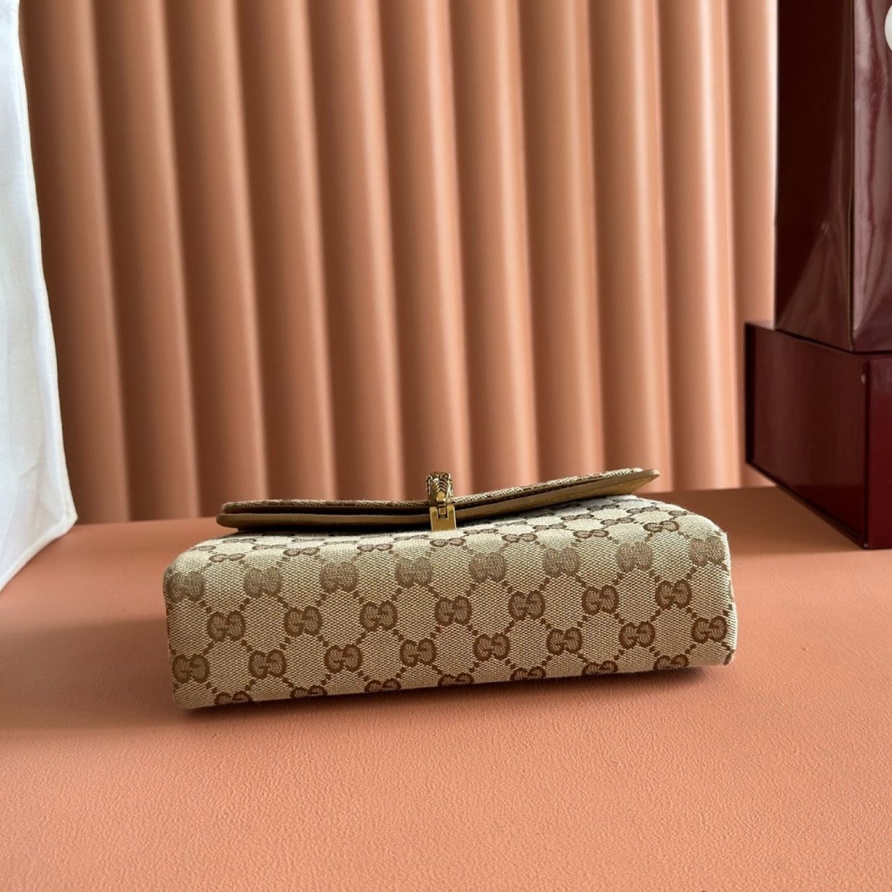 Gucci Dionysus Small Shoulder Bag Sand And Dark Brown 21cm - Image 4