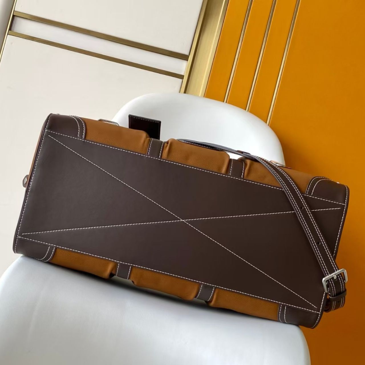 Prestige Edition - Louis Vuitton Keepall Bandoulière 50 Monogram Suede 50cm M26127 - Image 5
