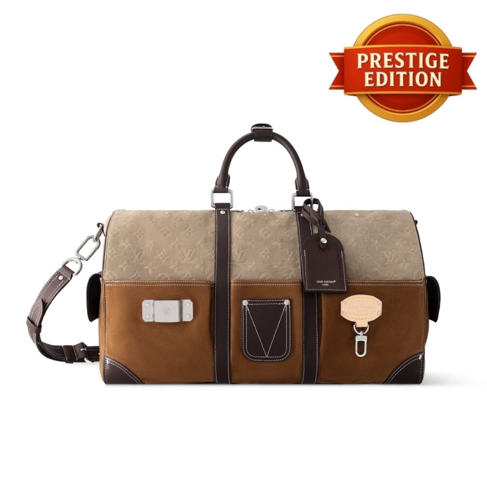 Prestige Edition - Louis Vuitton Keepall Bandoulière 50 Monogram Suede 50cm M26127