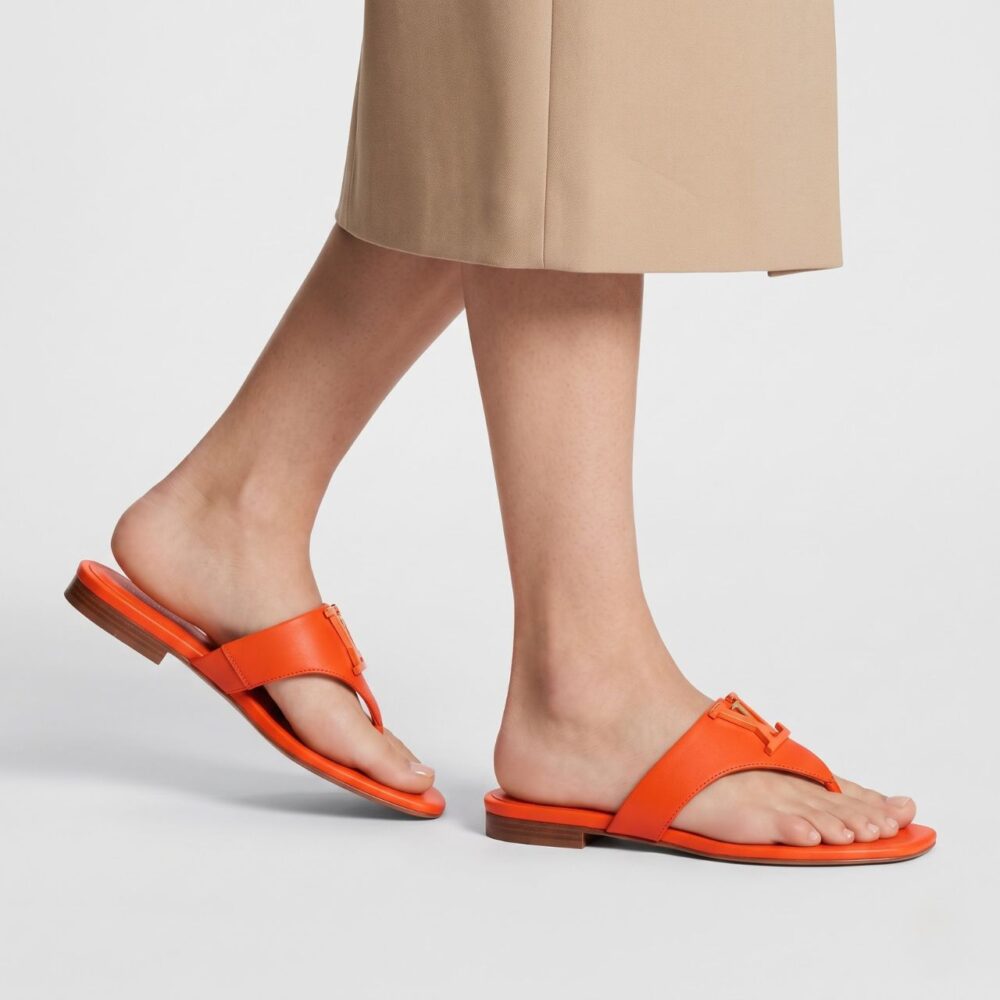 Alternative view of Louis Vuitton LV Mare Flat Thong Orange 1AK3V3