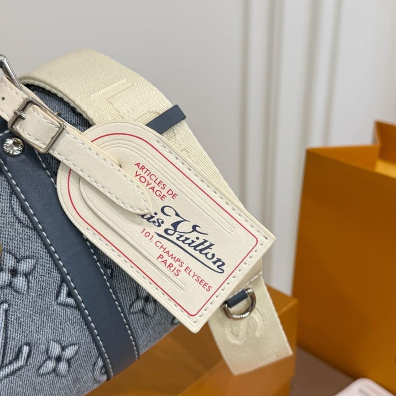 Louis Vuitton Keepall Bandouliere 25 Monogram Denim 25cm - Image 10