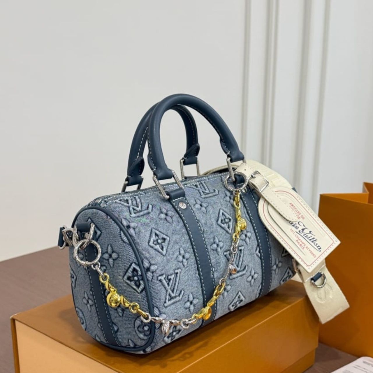 Louis Vuitton Keepall Bandouliere 25 Monogram Denim 25cm - Image 3