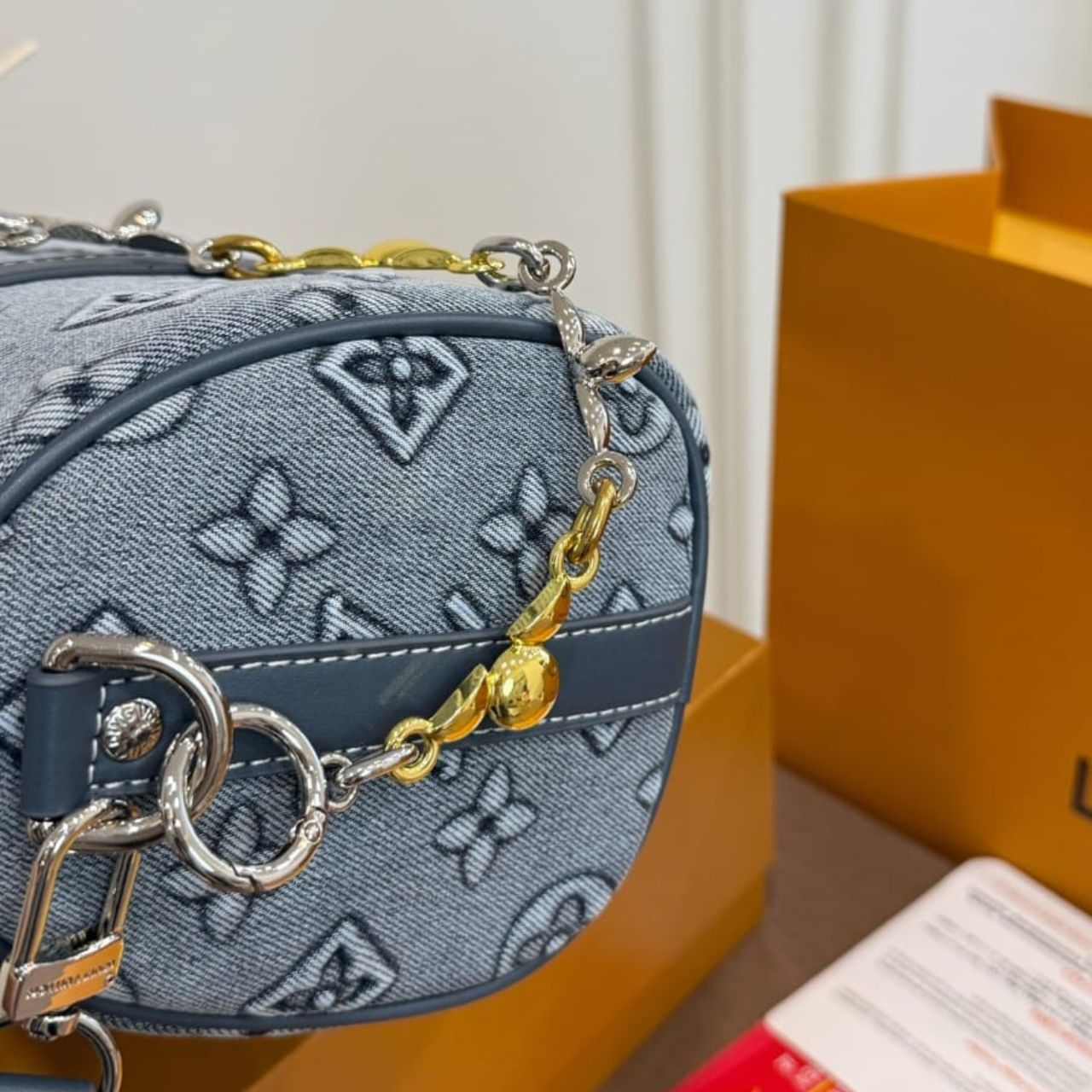 Louis Vuitton Keepall Bandouliere 25 Monogram Denim 25cm - Image 8