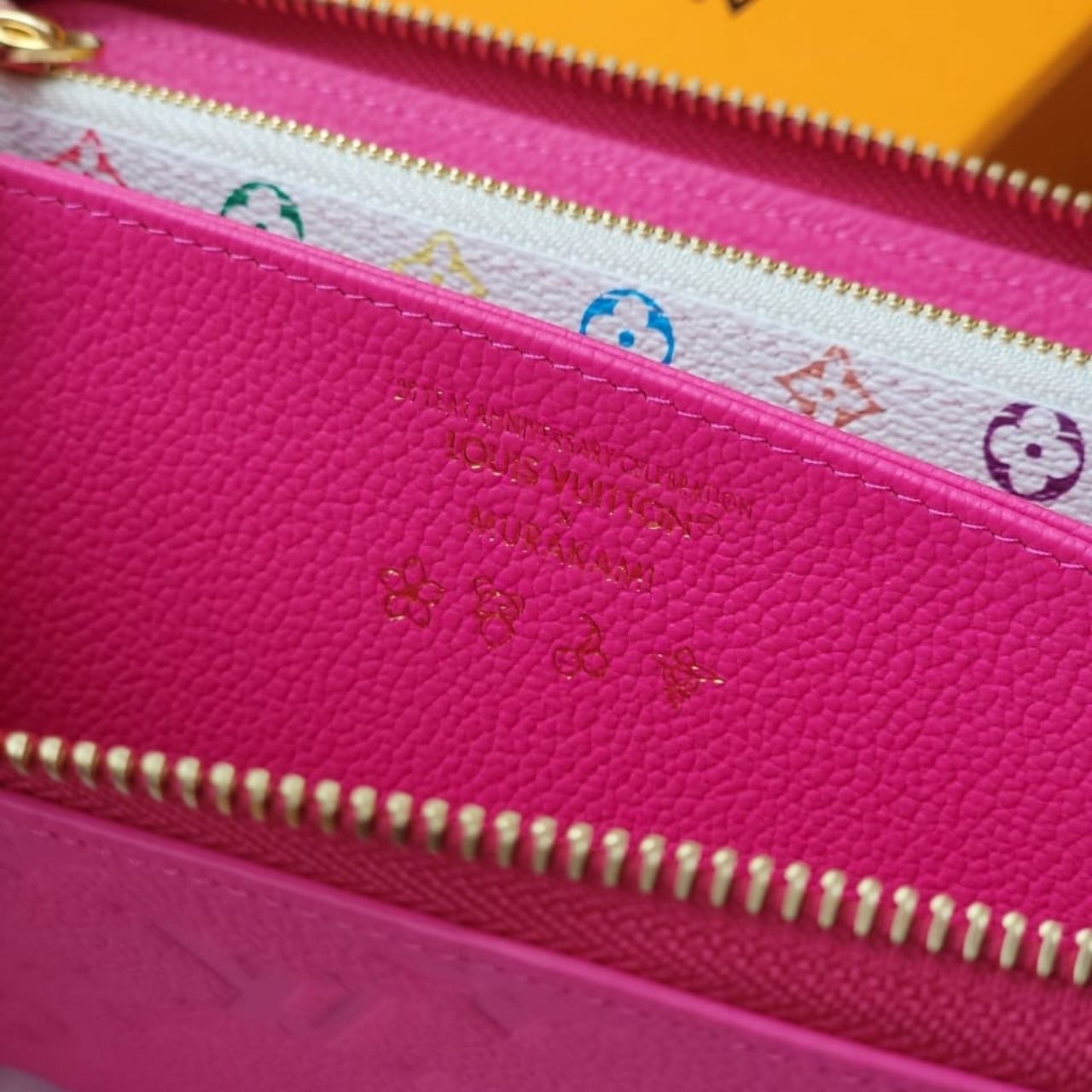 Prestige Edition - Louis Vuitton x Takashi Murakami Zippy Wallet Kawaii Pink 19.5cm M13618 - Image 9