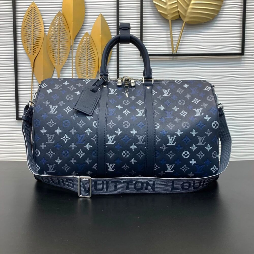 Alternative view of Prestige Edition - Louis Vuitton Keepall Bandouliere 50 Navy Blue 50cm M28836