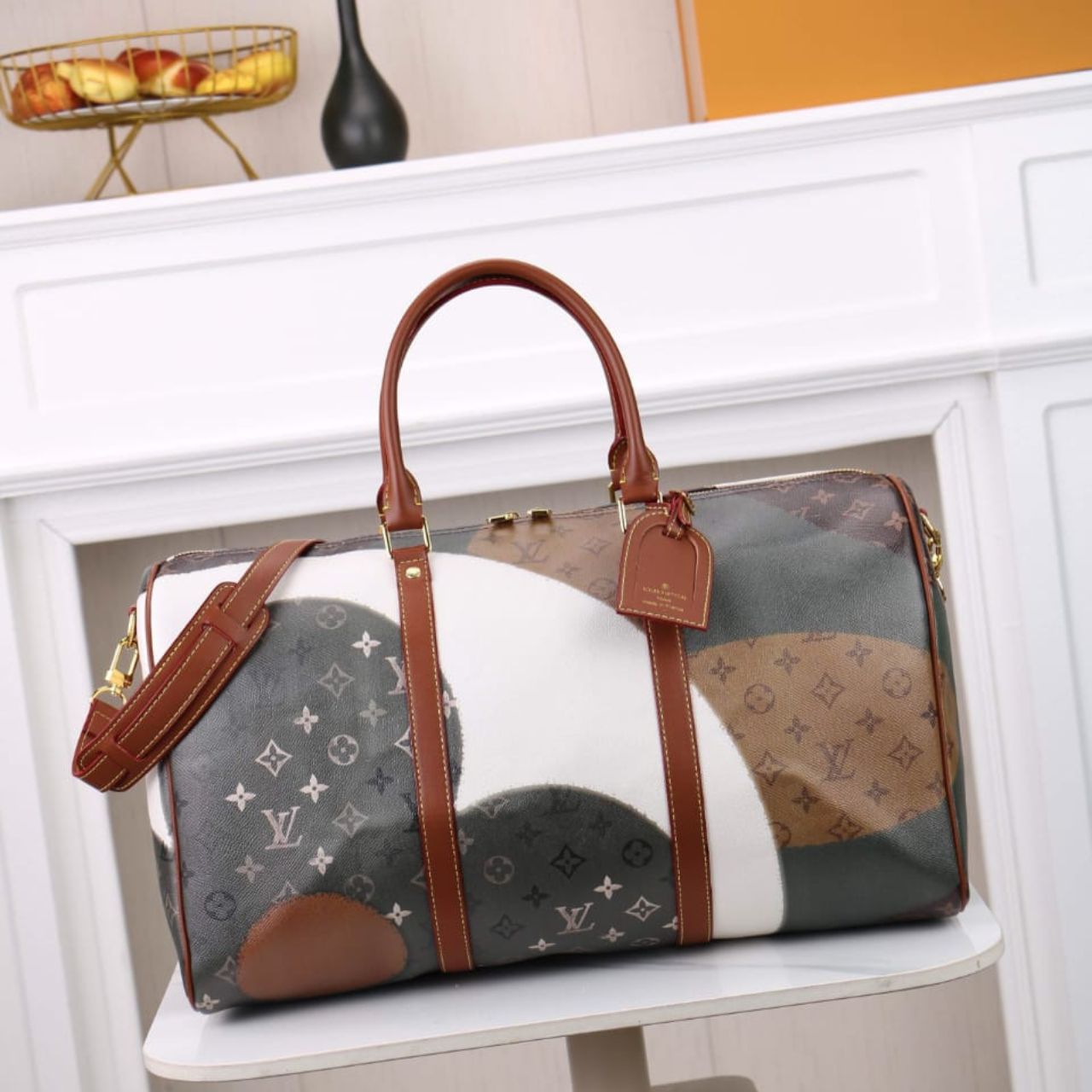 Louis Vuitton Keepall Bandouliere 45 Monogram Khaki 45cm M29190 - Image 5