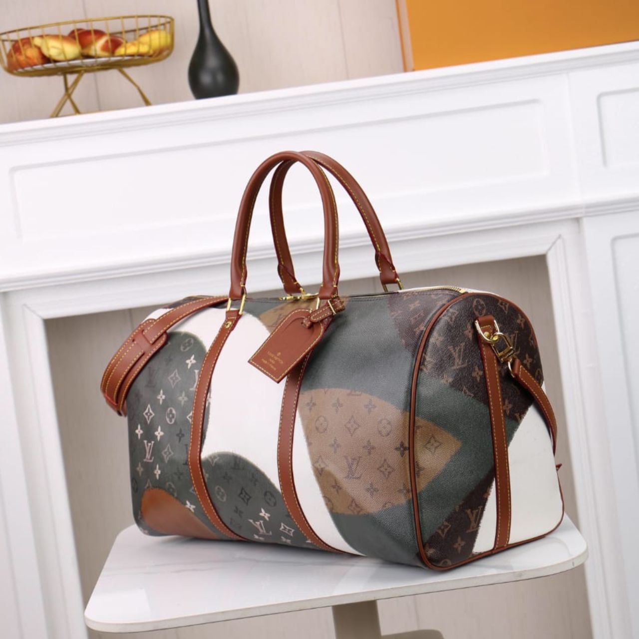 Louis Vuitton Keepall Bandouliere 45 Monogram Khaki 45cm M29190 - Image 4