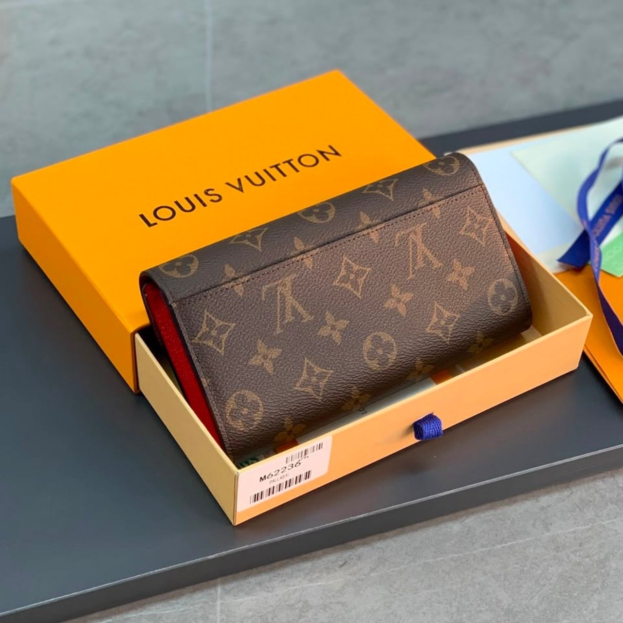 Louis Vuitton Sarah Wallet Poppy Coquelicot Red 19Cm M62236 - Image 4