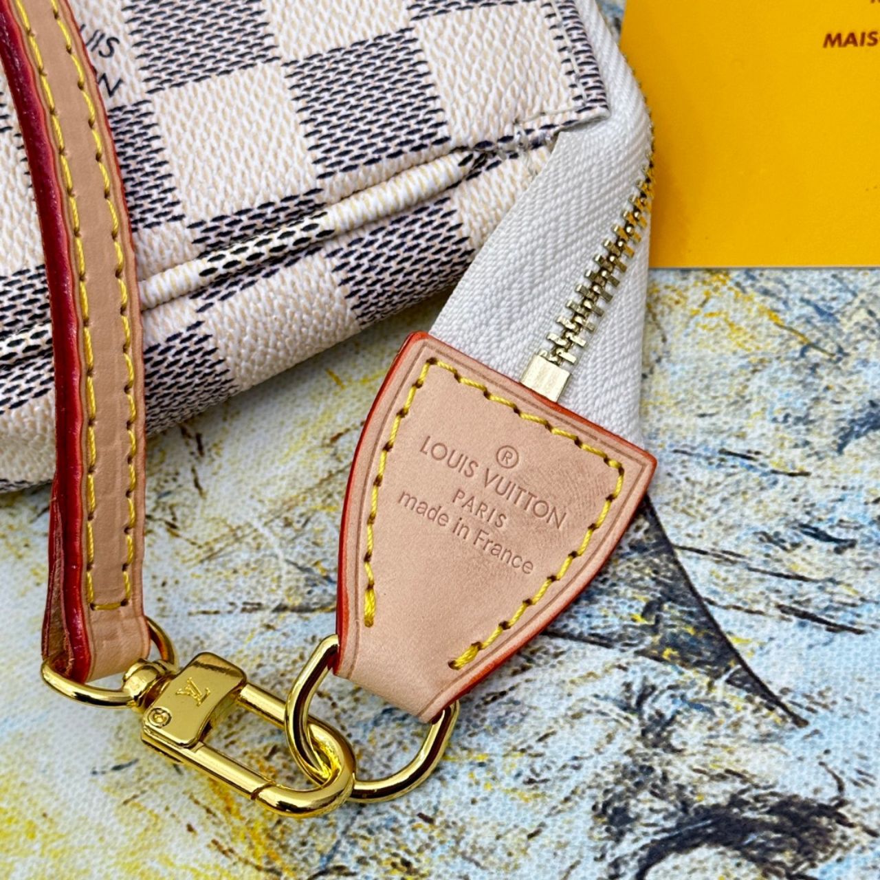Louis Vuitton Pochette Accessoires Damier Azur 23Cm N40915 - Image 7