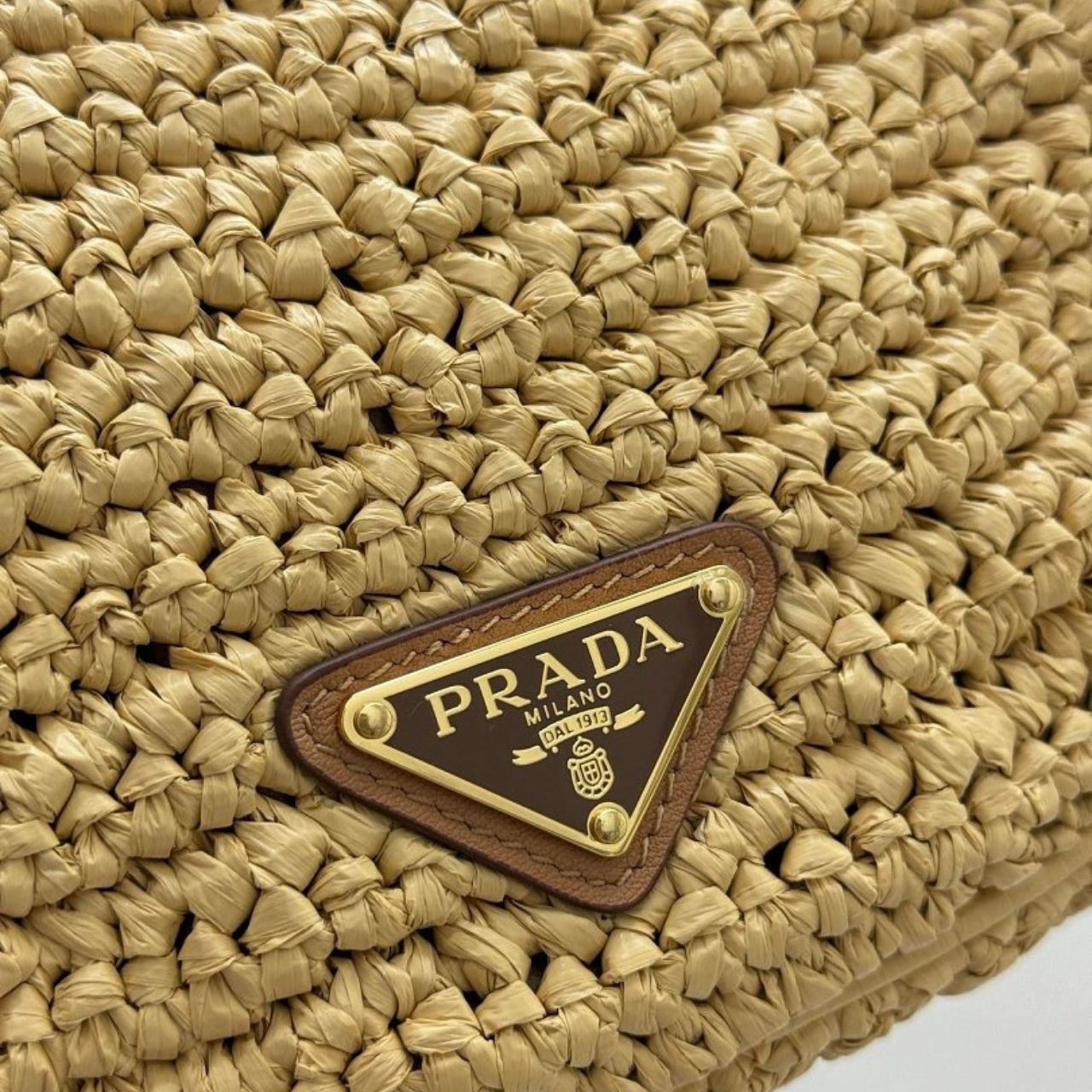 Prada Arque Crochet Shoulder Bag Natural 22cm 1BC194 2M2T F0018 V OUO - Image 11