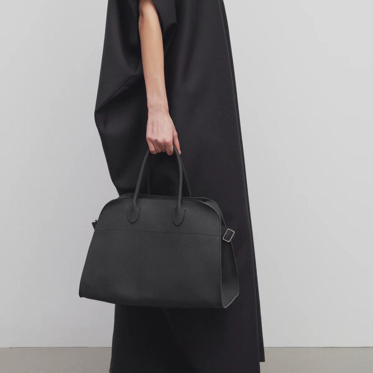 The Row Soft Margaux 15 Bag Black 38cm W1255L133BLPL - Image 2