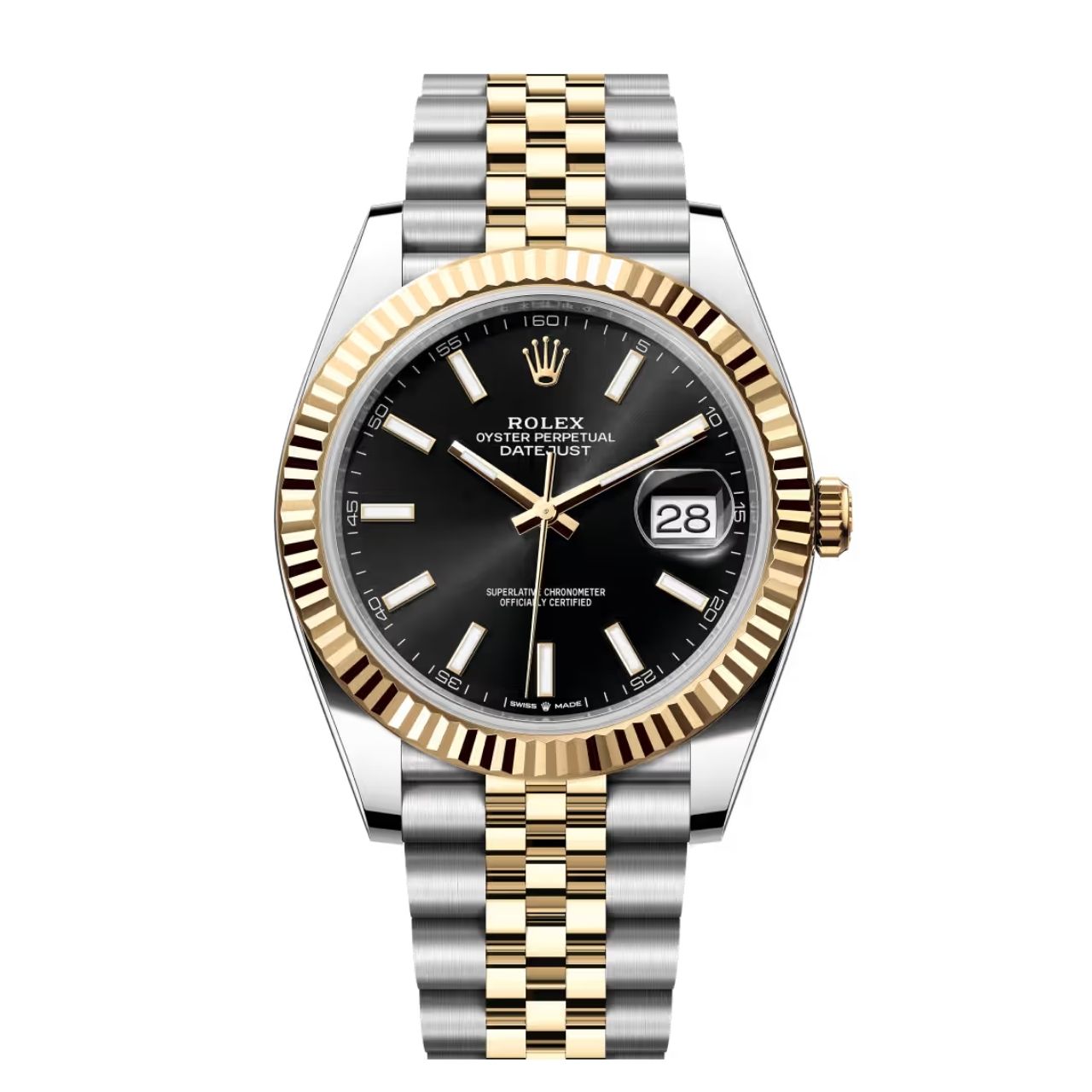 Rolex Datejust 31 Two-Tone Black Dial Watch 31mm