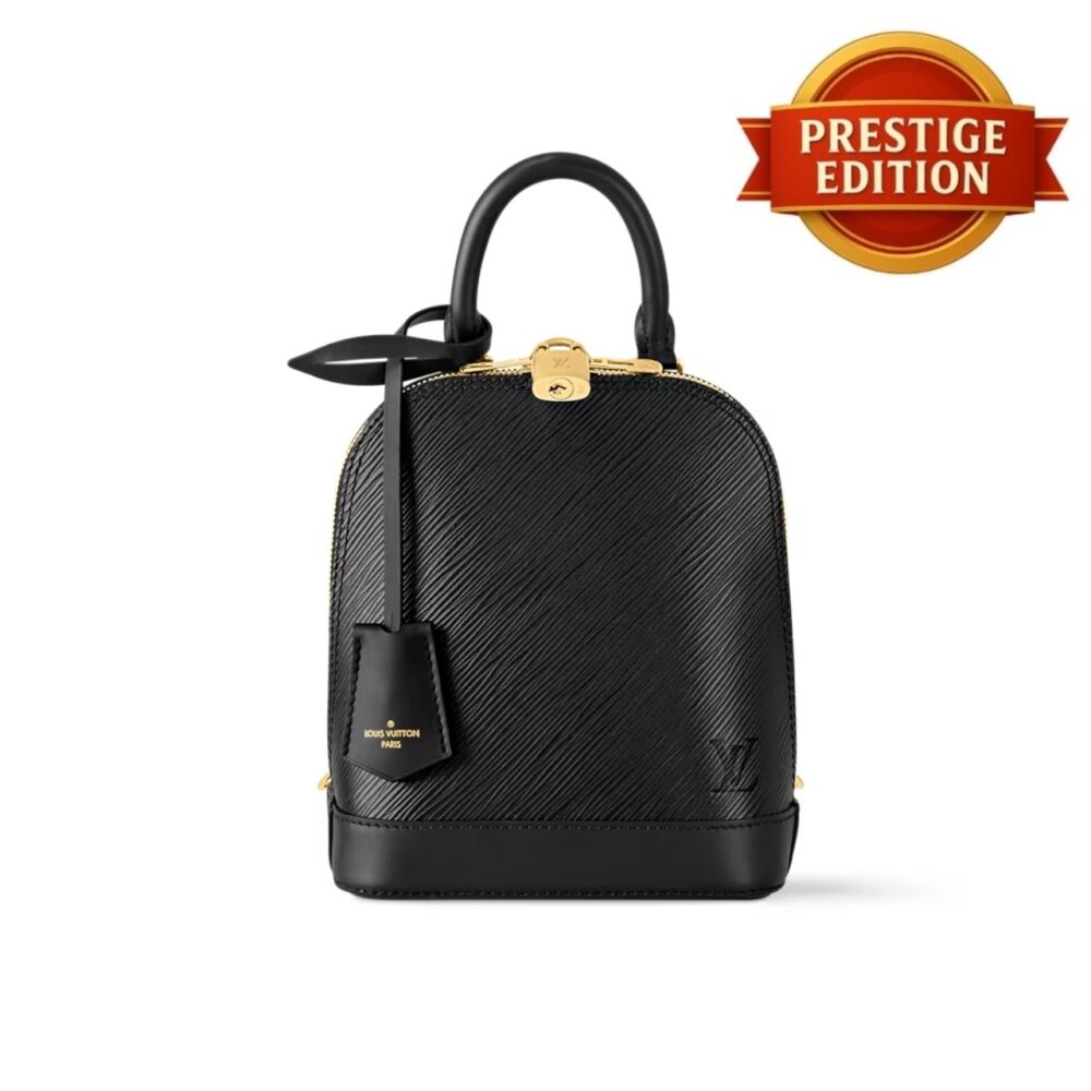 Prestige Edition – Louis Vuitton Alma Backpack Epi Leather Black 20Cm M25103