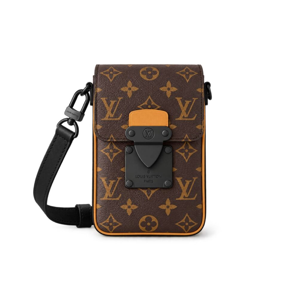 Louis Vuitton S-Lock Vertical Wearable Wallet Monogram Radiant Sun 12cm