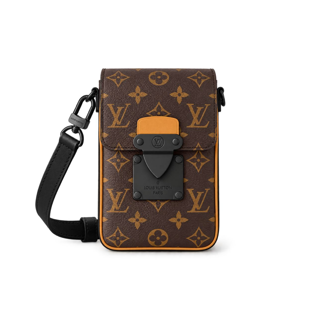 Louis Vuitton S-Lock Vertical Wearable Wallet Monogram Radiant Sun 12cm
