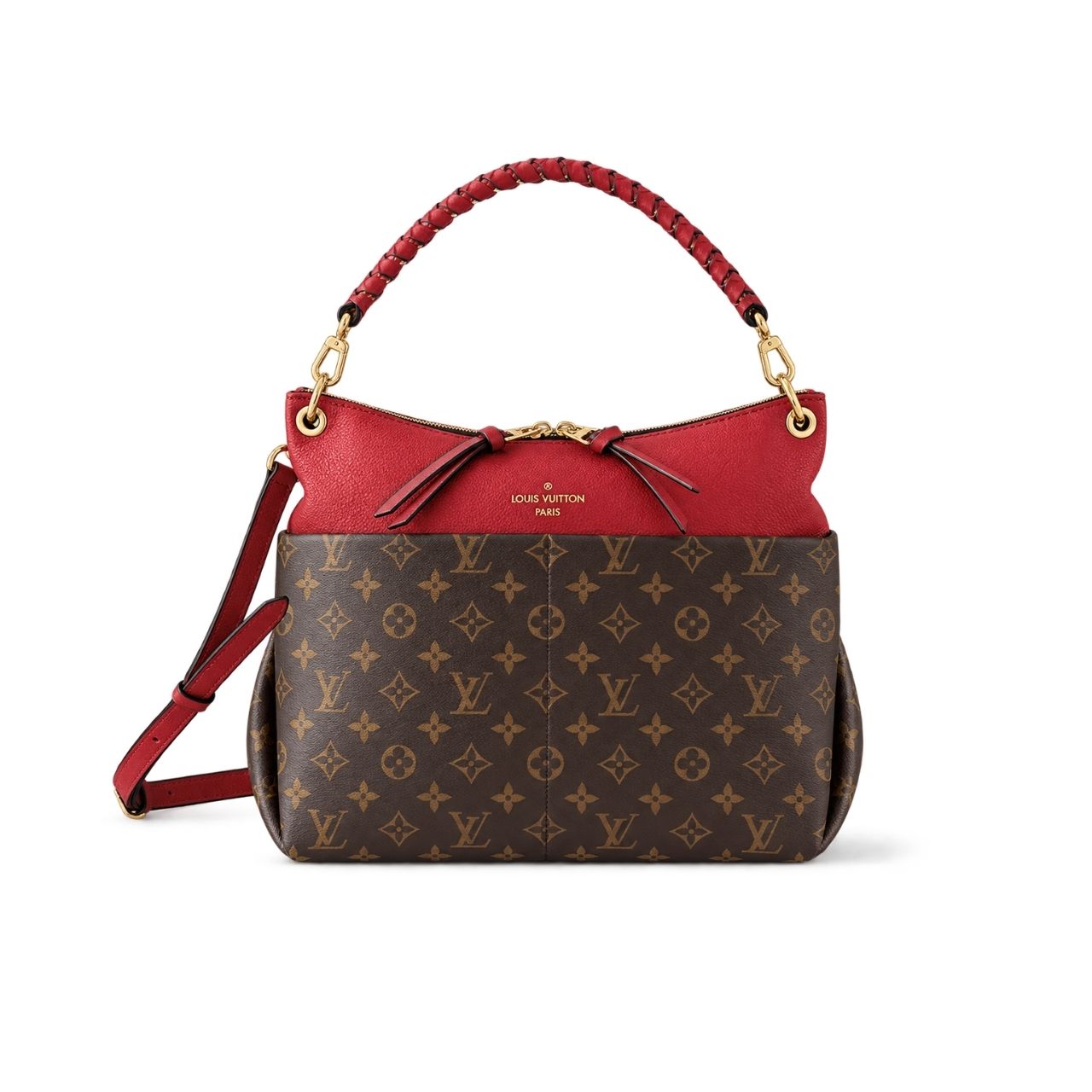 Louis Vuitton Melie Monogram Brown Red 33cm