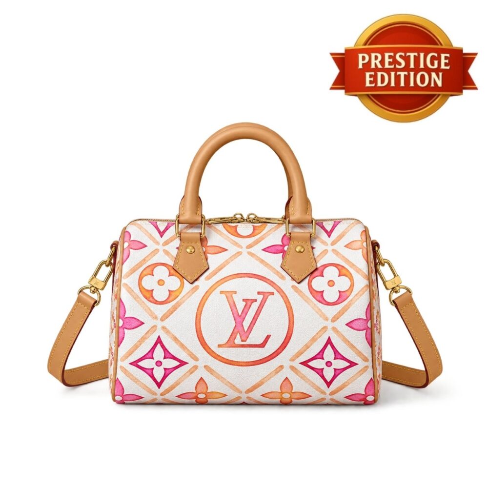 Prestige Edition – Louis Vuitton Speedy Bandouliere 25 Monogram Tiles Orange 25cm