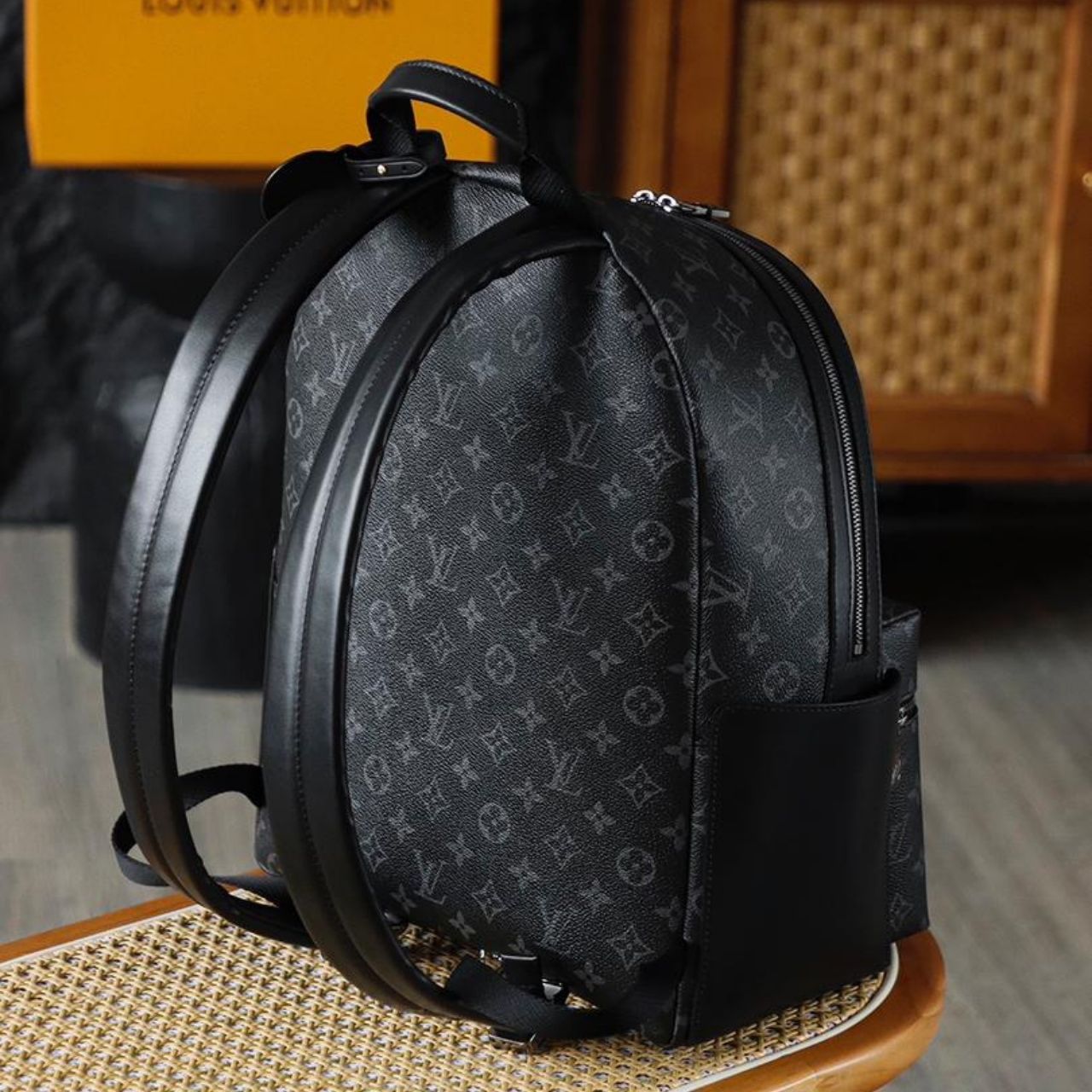 Prestige Edition - Louis Vuitton Discovery Backpack MM Monogram Eclipse 42cm M22545 - Image 9