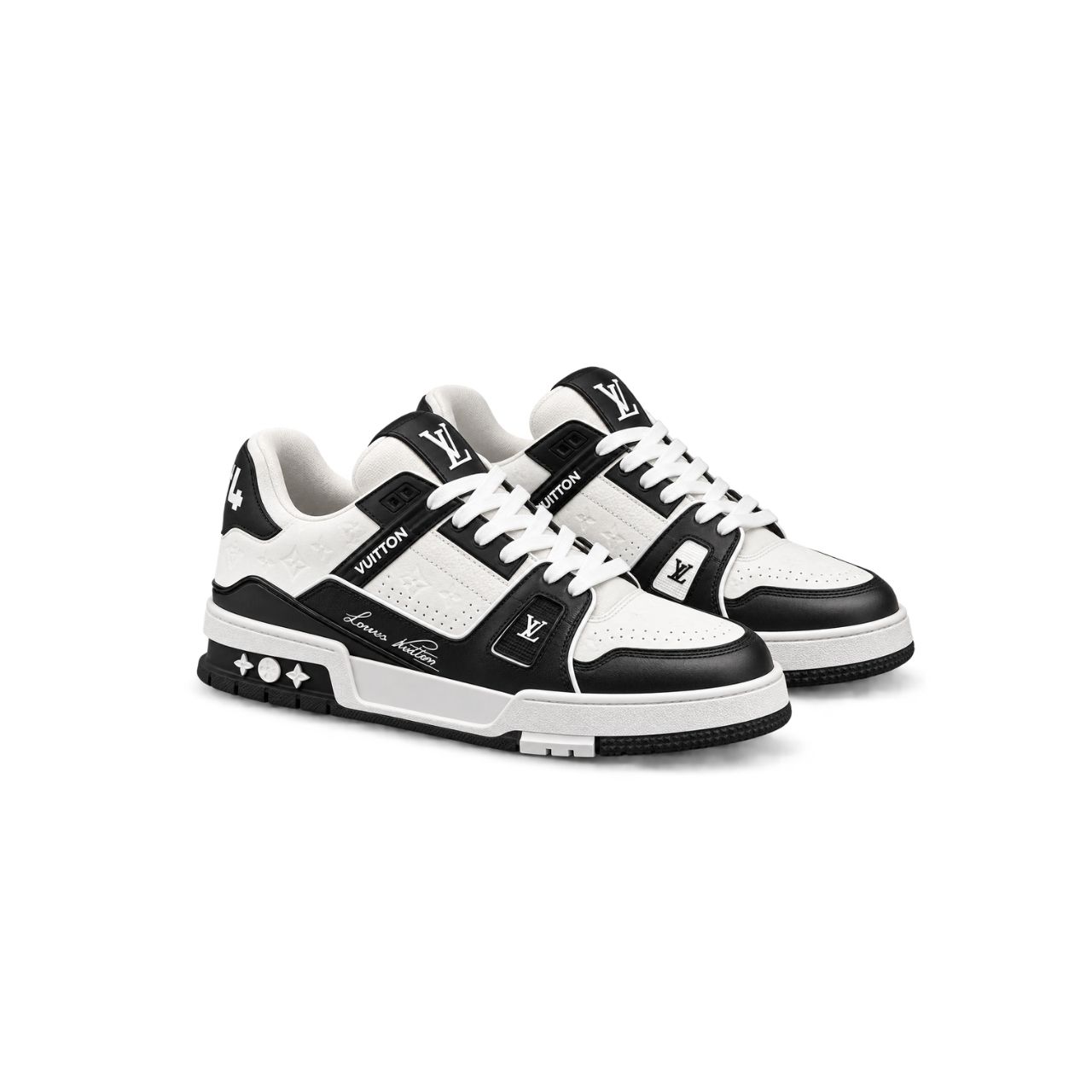 Louis Vuitton LV Trainer White Black Sneakers