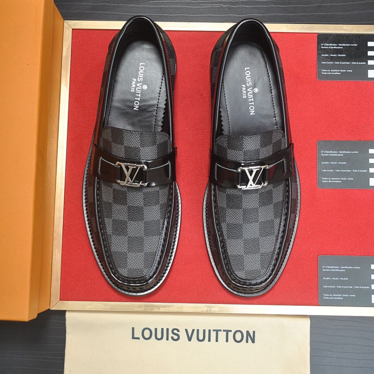 Louis Vuitton LV Initials Loafers Damier Graphite Black - Image 5