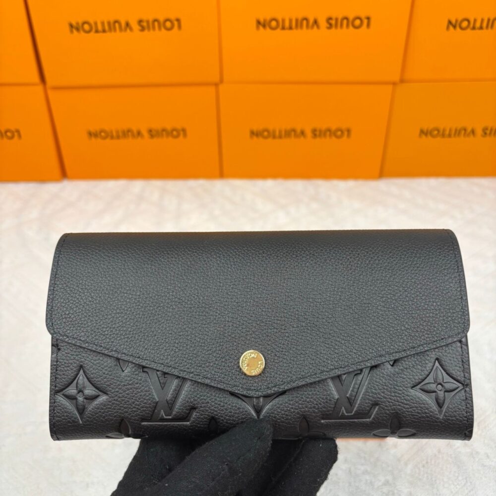 Alternative view of Louis Vuitton Sarah Wallet Monogram Empreinte Black 19cm