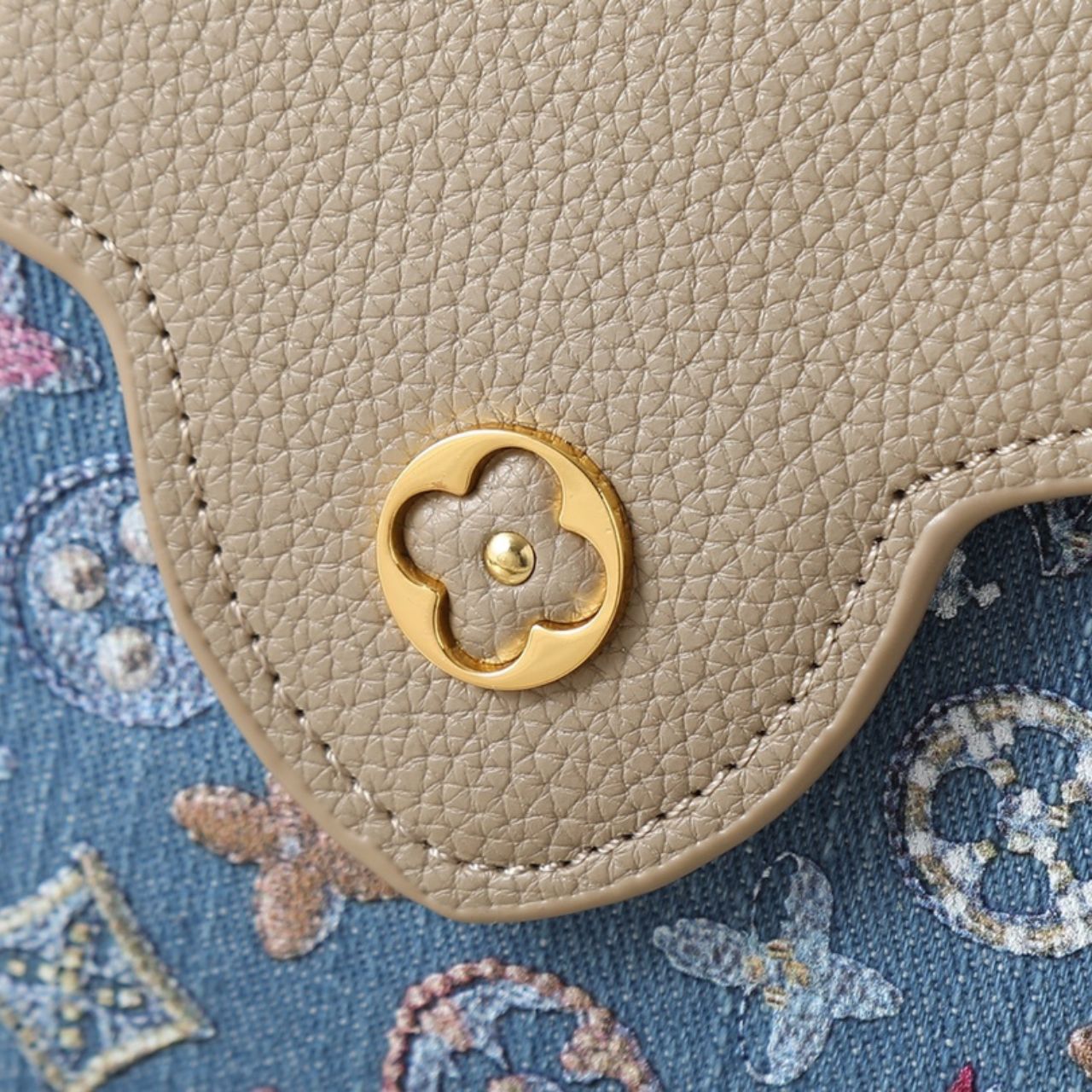 Louis Vuitton Capucines Mini Monogram Denim Blue 21cm - Image 9