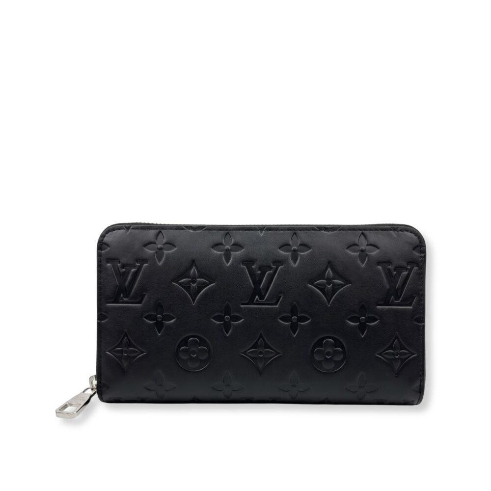Louis Vuitton Zippy Wallet Monogram Shadow Black 19cm