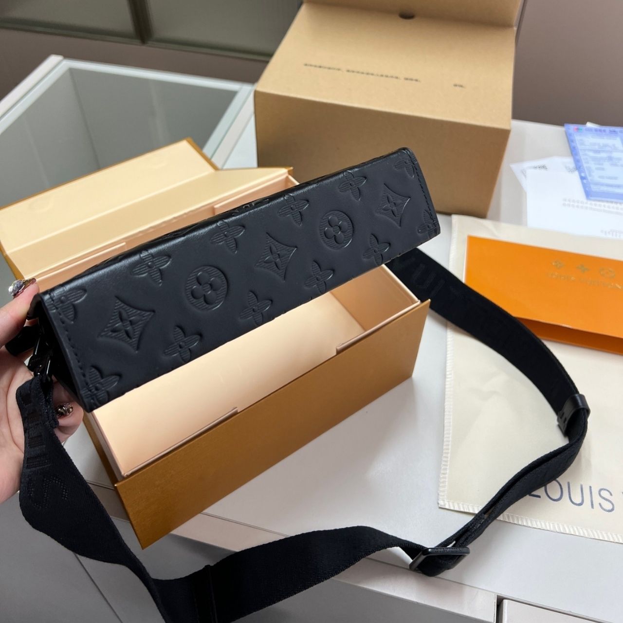 Louis Vuitton Gaston Wearable Wallet Monogram Shadow 21cm M81115 - Image 8
