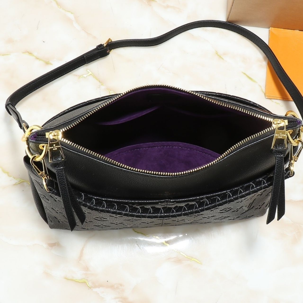 Louis Vuitton Melie Monogram Empreinte Black 33cm - Image 6