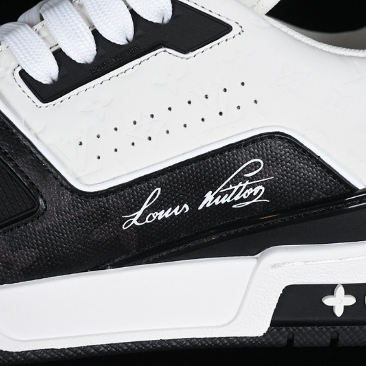 Louis Vuitton LV Trainer White Black Sneakers - Image 8