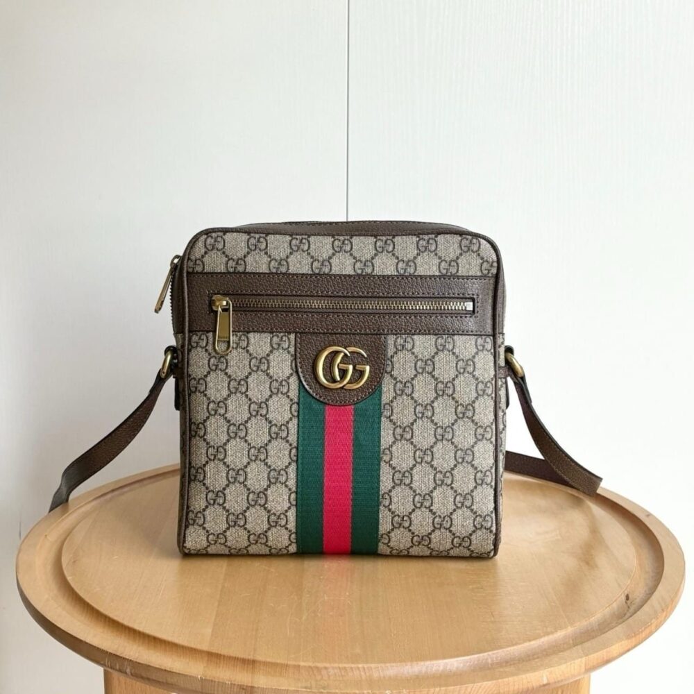 Alternative view of Gucci Ophidia Small Messenger bag Beige Ebony GG Supreme Canvas 24cm 547926 96IWT 8745