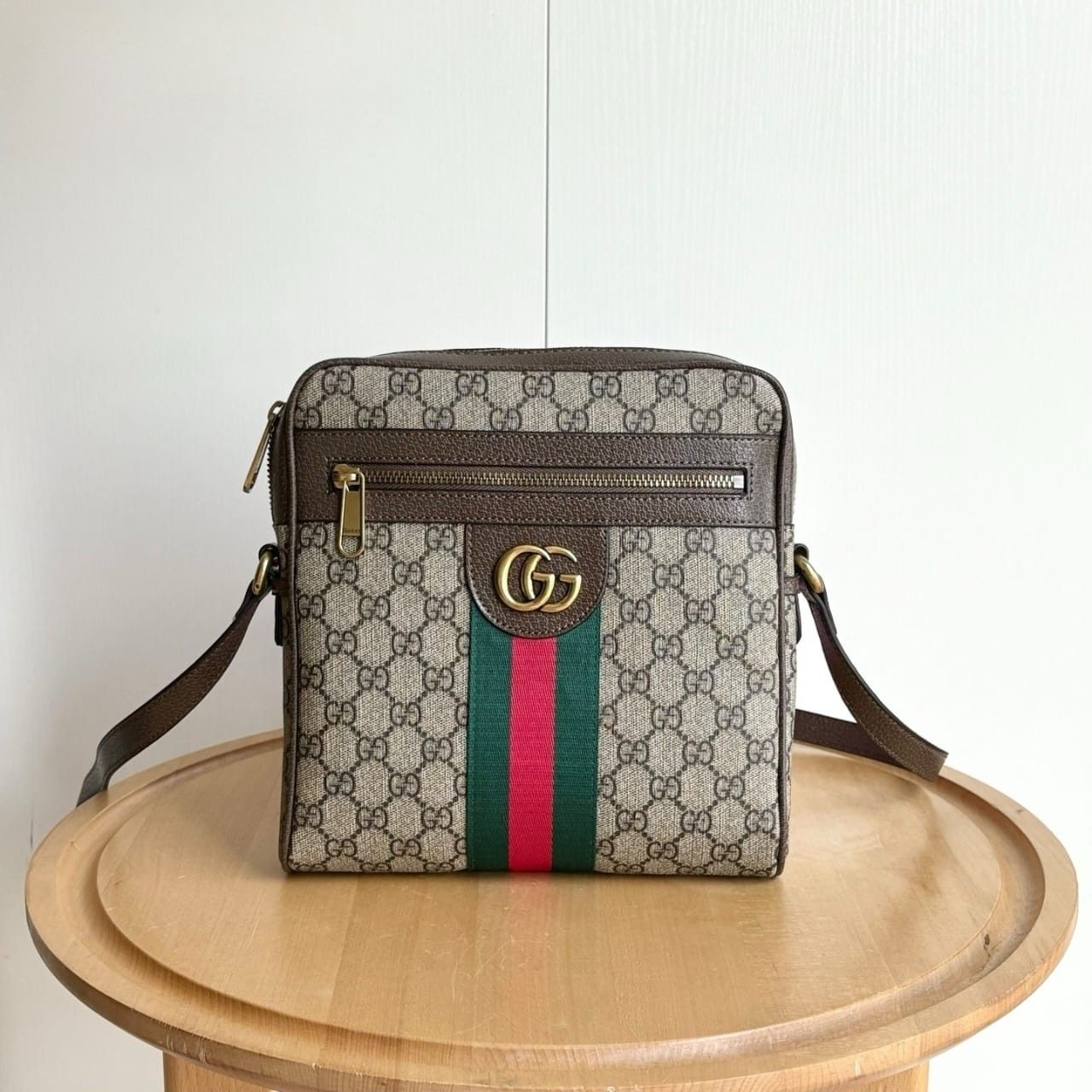 Gucci Ophidia Small Messenger bag Beige Ebony GG Supreme Canvas 24cm 547926 96IWT 8745 - Image 2