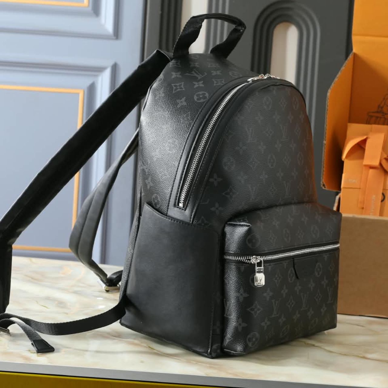 Louis Vuitton Discovery Backpack MM Monogram Eclipse 38cm M22545 - Image 4