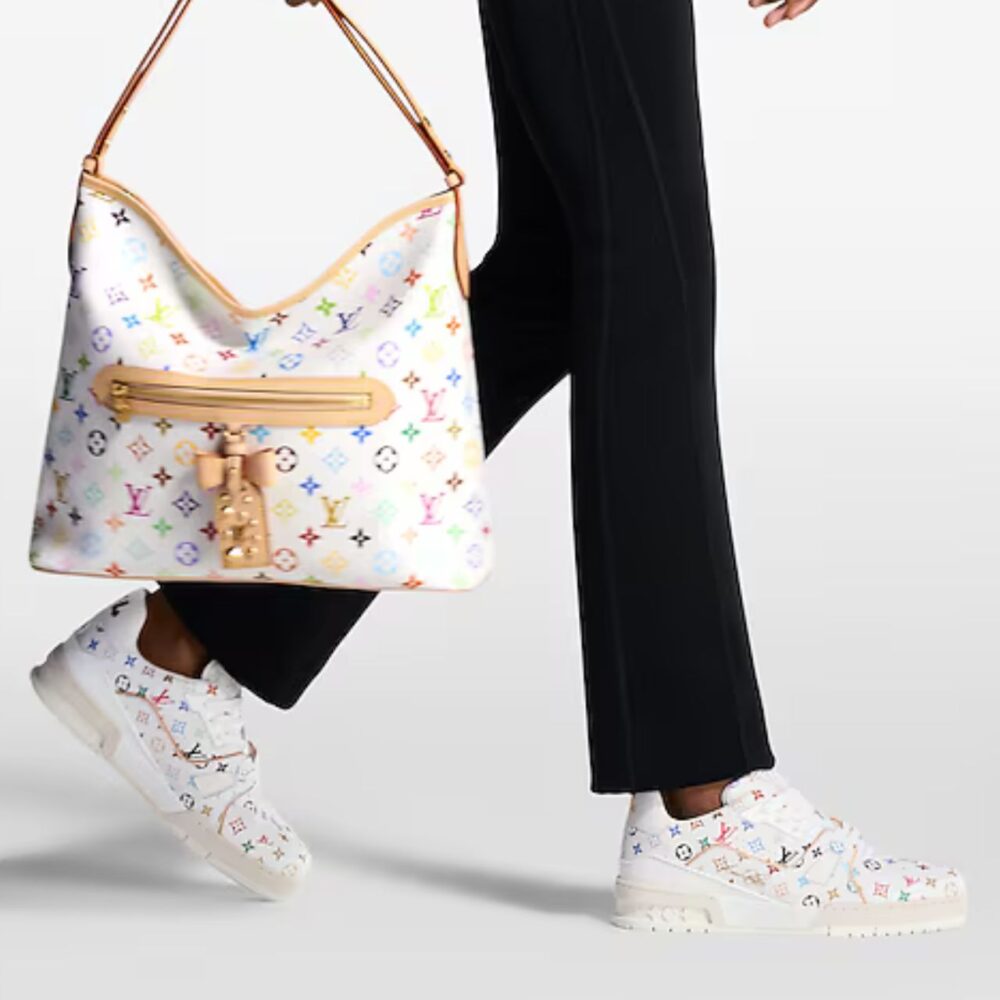 Alternative view of Louis Vuitton x Takashi Murakami LV Trainer Sneaker White 1AJPE4