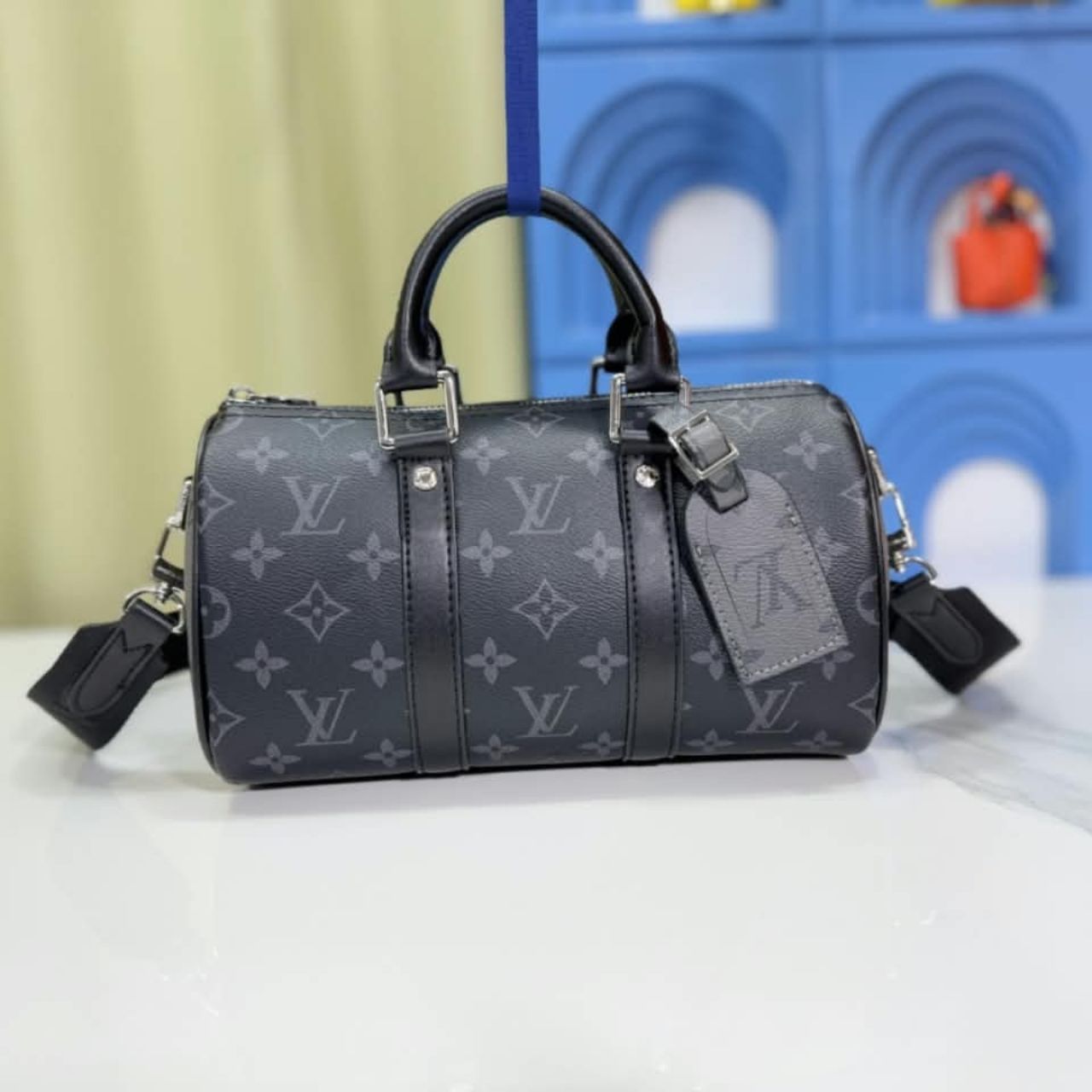 Louis Vuitton Keepall Bandouliere 25 Monogram Eclipse 25cm M46271 - Image 3