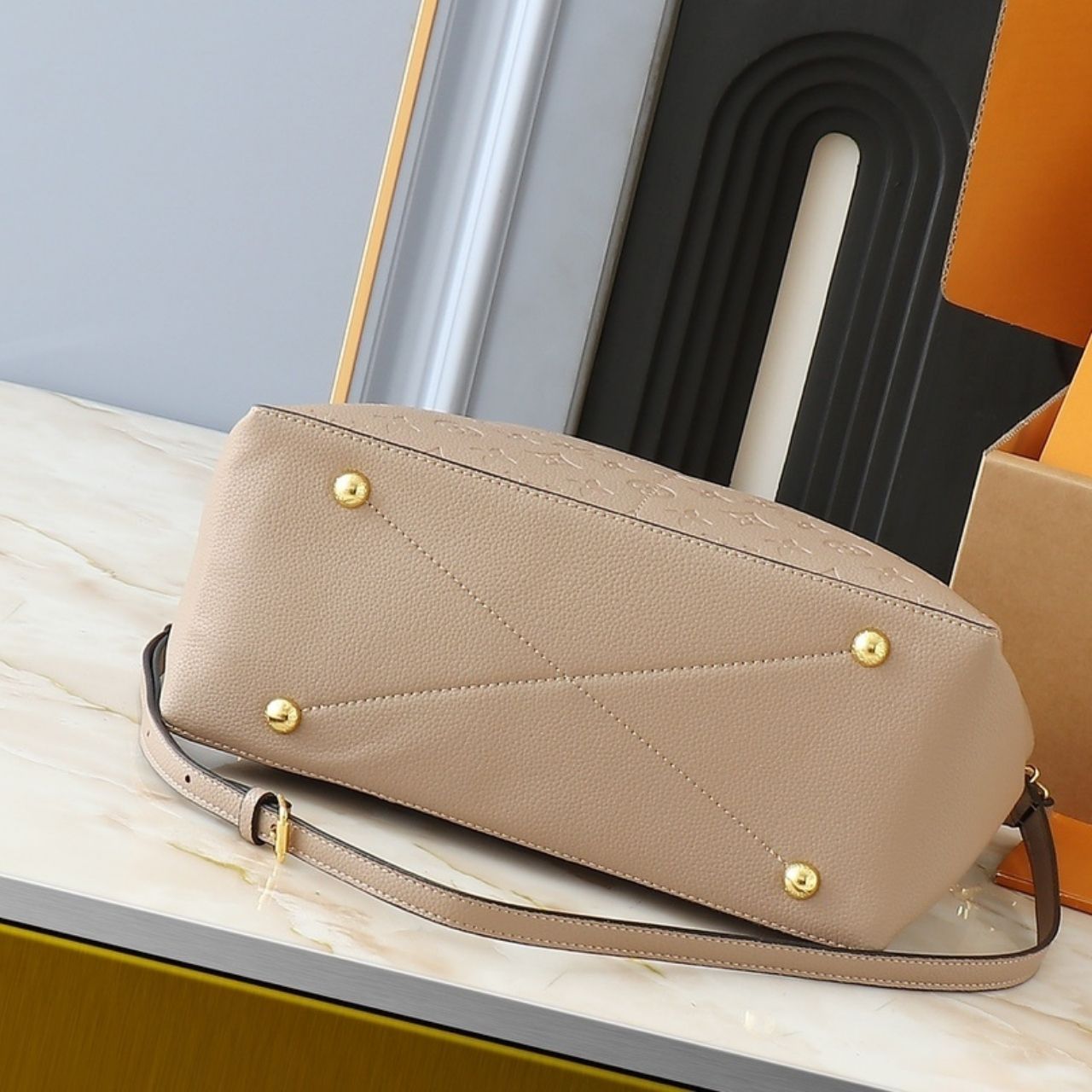 Louis Vuitton Melie Monogram Empreinte Beige 33cm - Image 5