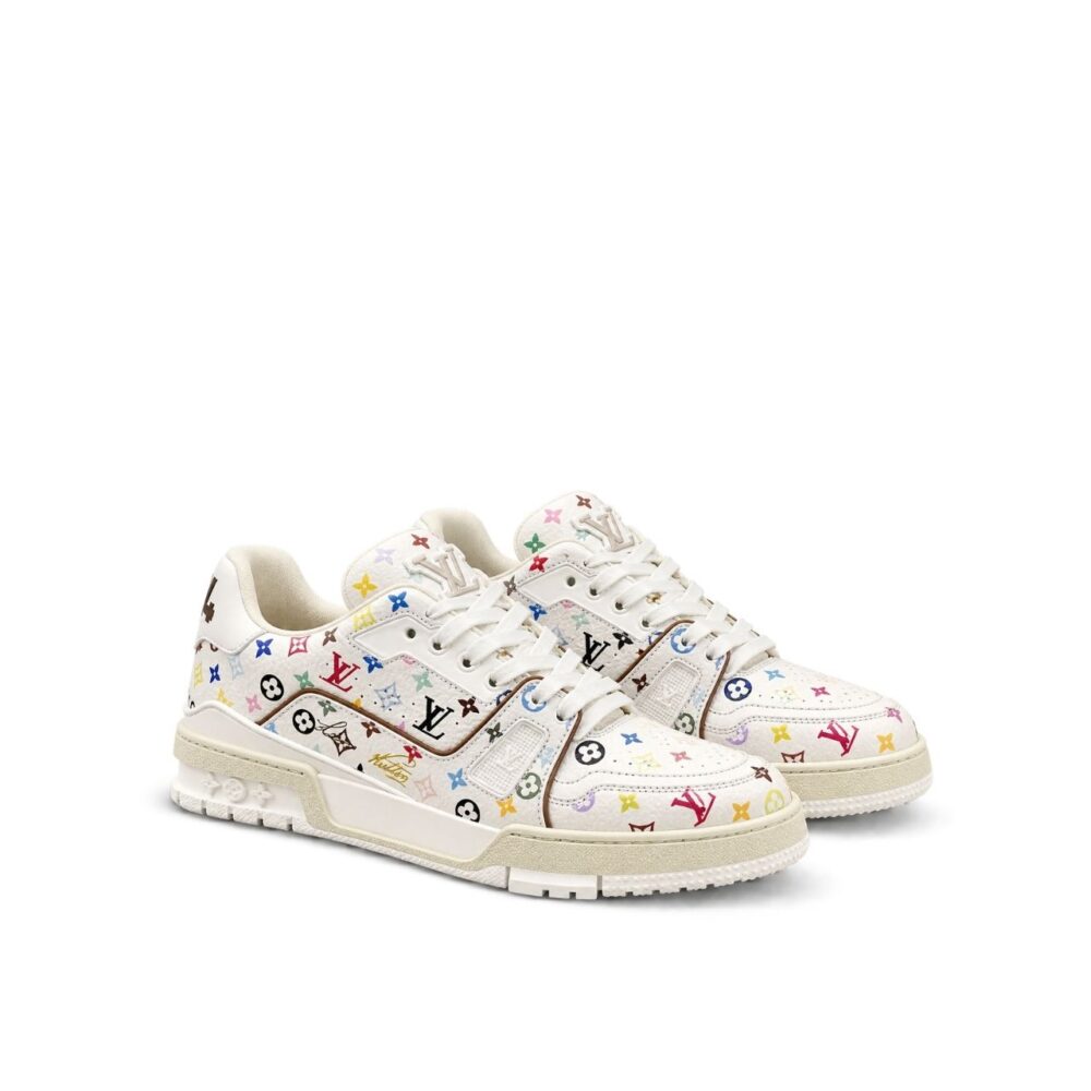 Louis Vuitton x Takashi Murakami LV Trainer Sneaker White 1AJPE4