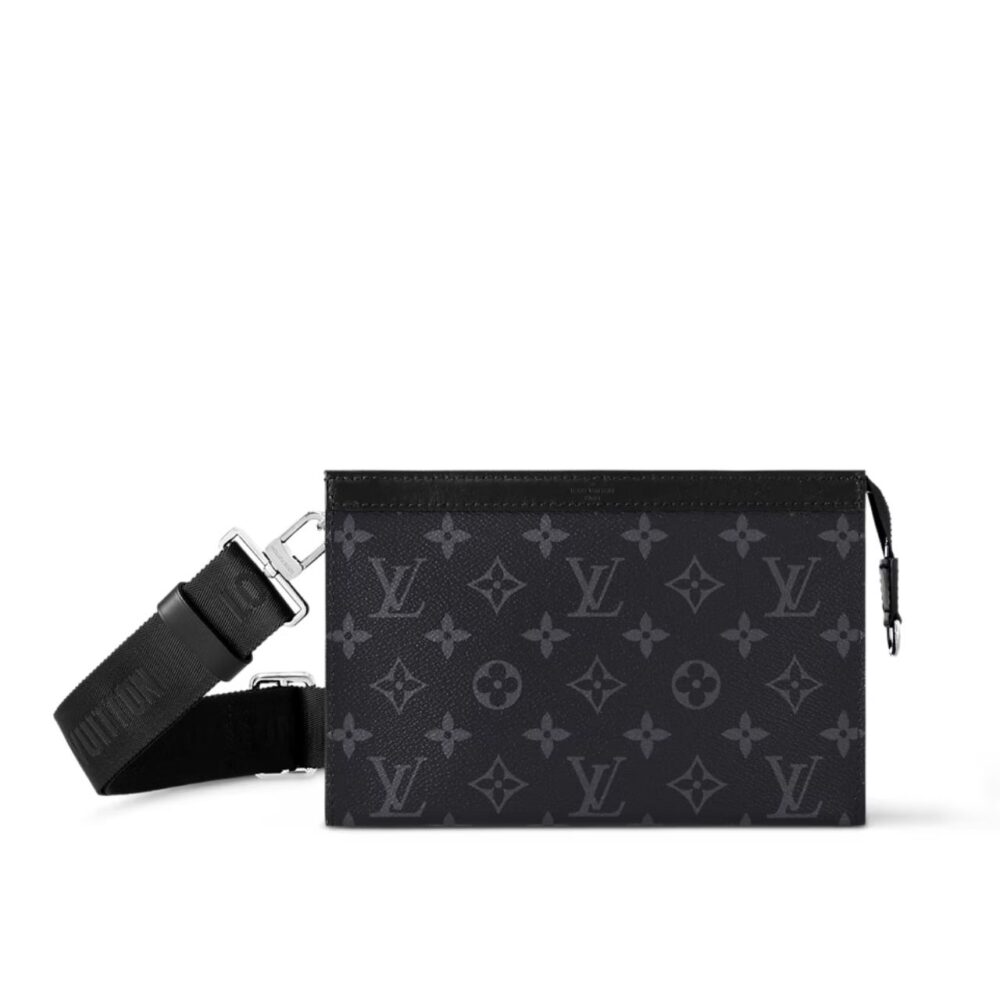 Louis Vuitton Gaston Wearable Wallet Monogram Eclipse Reverse 21cm M81124