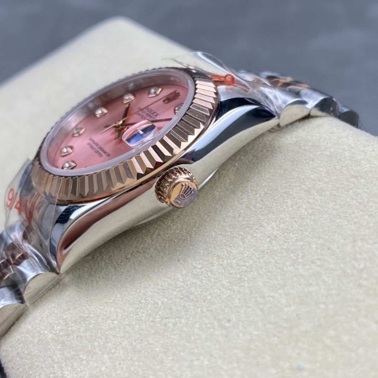 Rolex Datejust 31 Pink Diamond Dial Two Tone Rose Gold Watch 31mm - Image 7