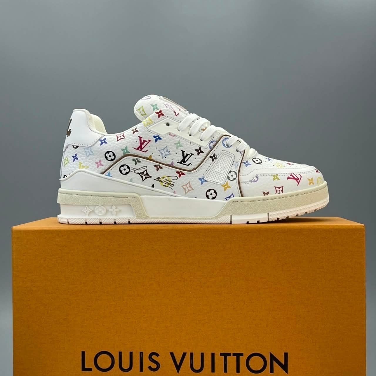 Louis Vuitton x Takashi Murakami LV Trainer Sneaker White 1AJPE4 - Image 9