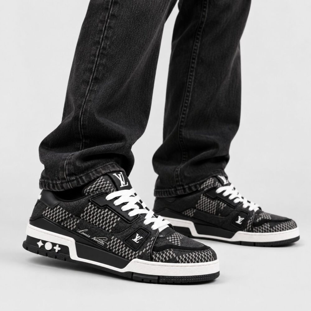 Alternative view of Louis Vuitton LV Trainer Sneakers Black 1AD6E6