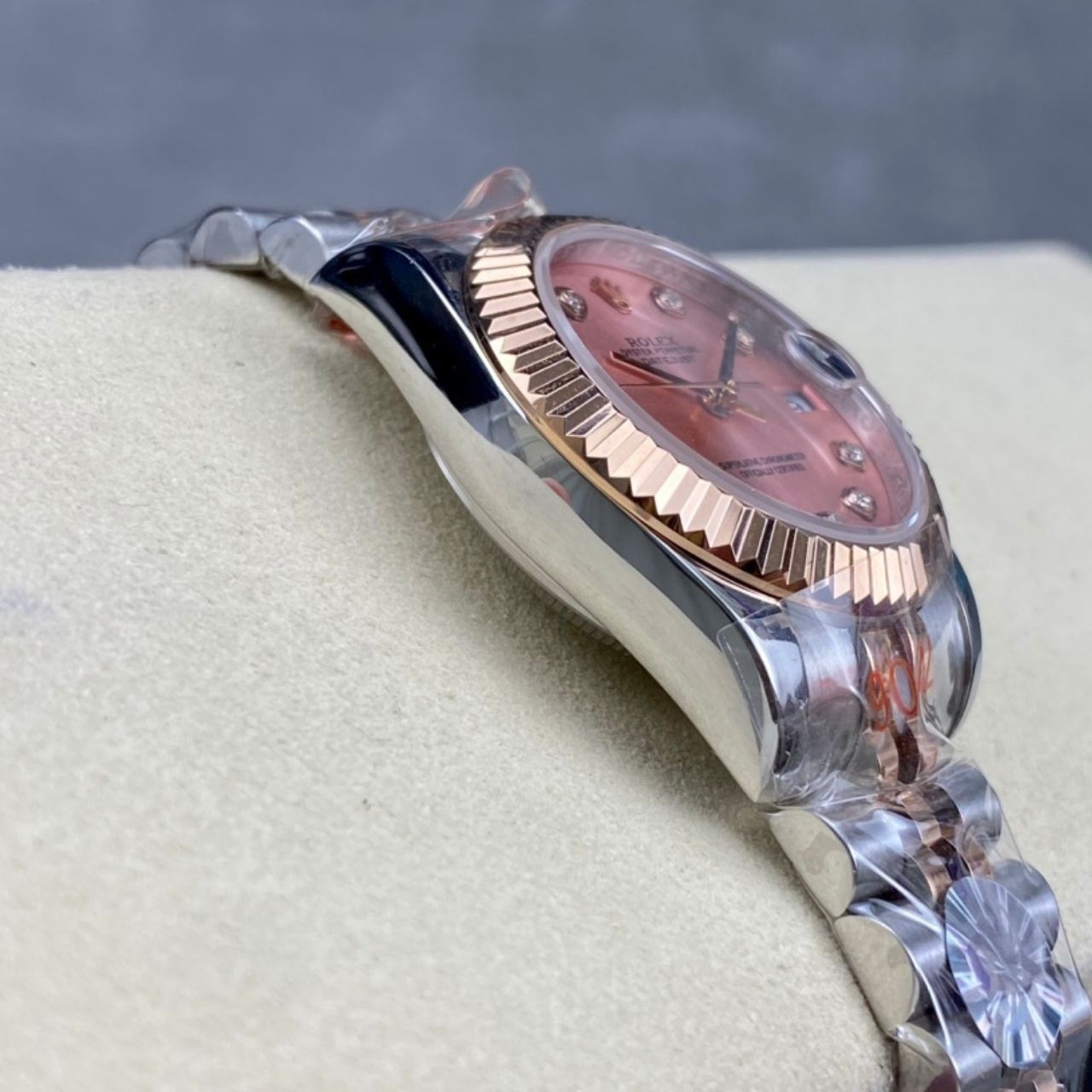 Rolex Datejust 31 Pink Diamond Dial Two Tone Rose Gold Watch 31mm - Image 6