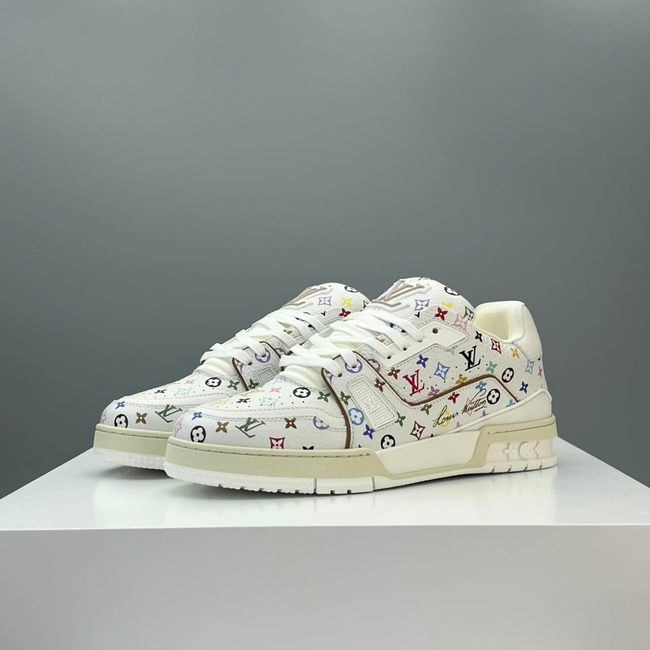 Louis Vuitton x Takashi Murakami LV Trainer Sneaker White 1AJPE4 - Image 8