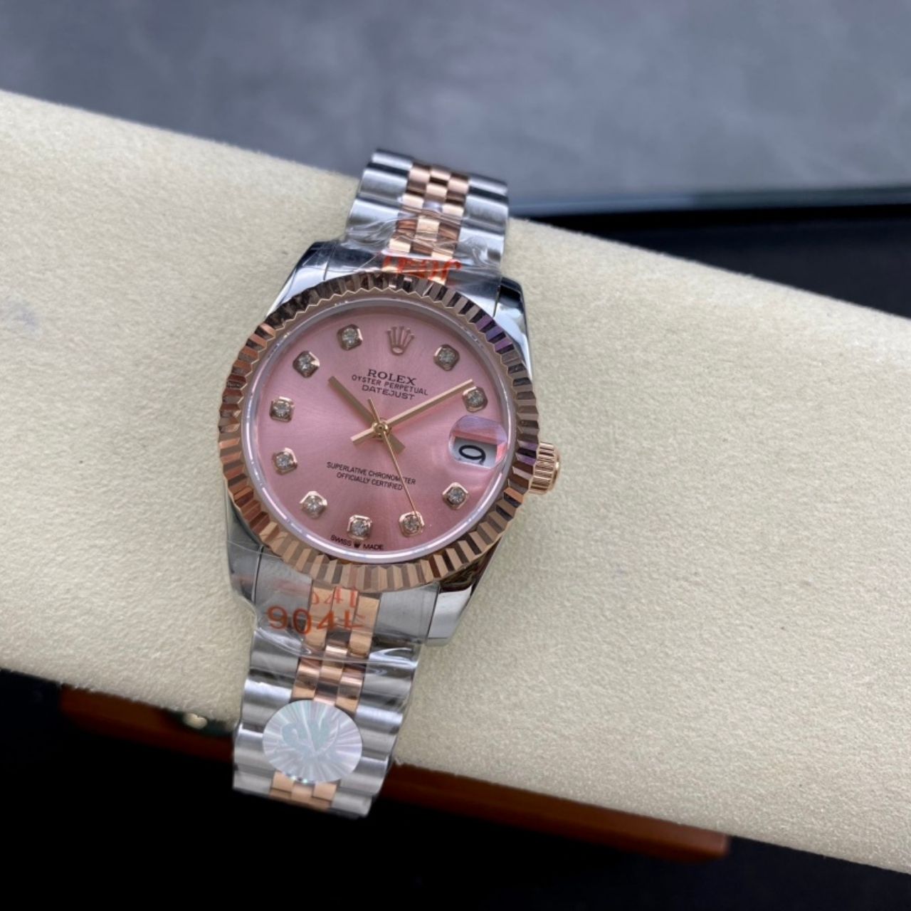 Rolex Datejust 31 Pink Diamond Dial Two Tone Rose Gold Watch 31mm - Image 5