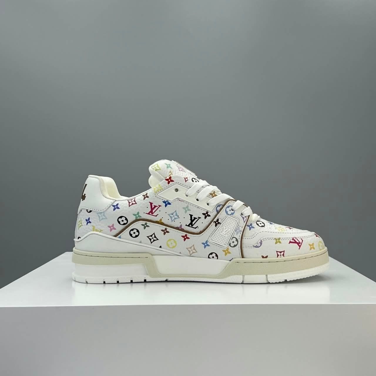 Louis Vuitton x Takashi Murakami LV Trainer Sneaker White 1AJPE4 - Image 7