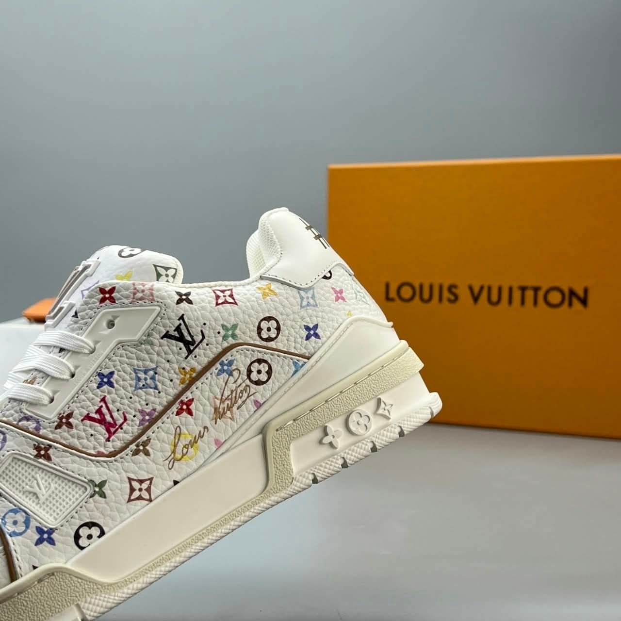 Louis Vuitton x Takashi Murakami LV Trainer Sneaker White 1AJPE4 - Image 6