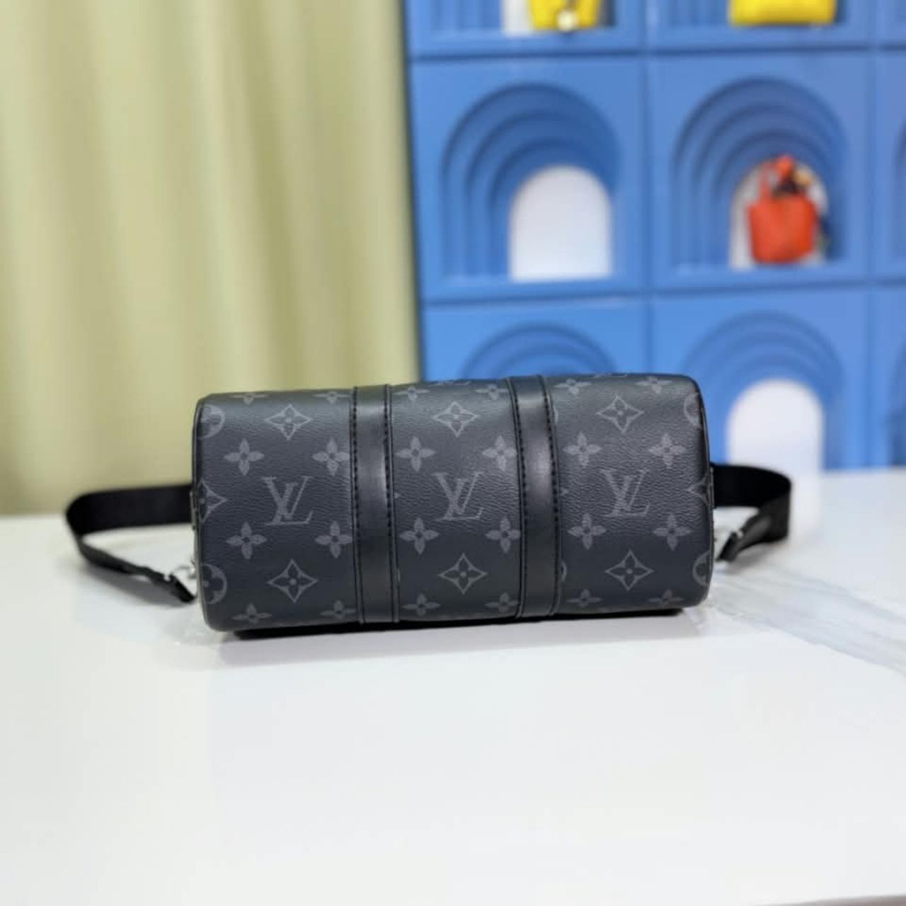 Louis Vuitton Keepall Bandouliere 25 Monogram Eclipse 25cm M46271 - Image 7