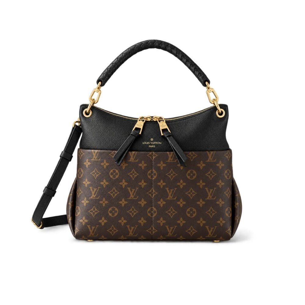 Louis Vuitton Melie Monogram Black Brown 33cm