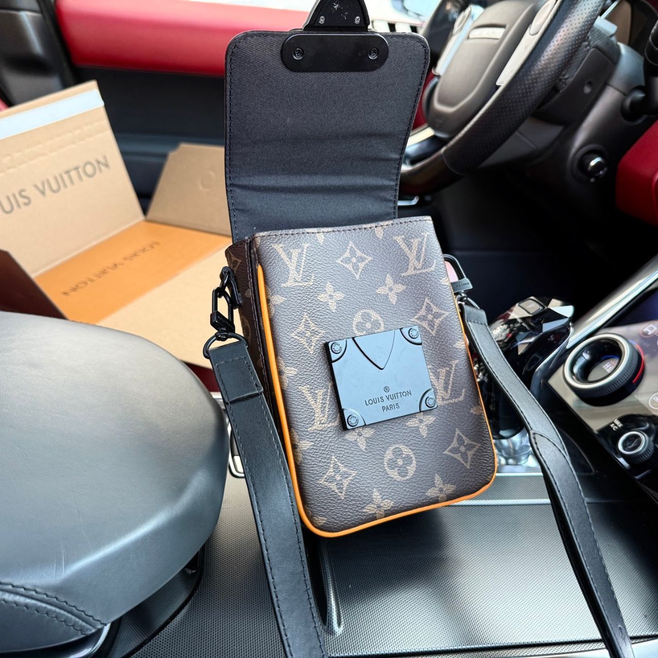 Louis Vuitton S-Lock Vertical Wearable Wallet Monogram Radiant Sun 12cm - Image 6