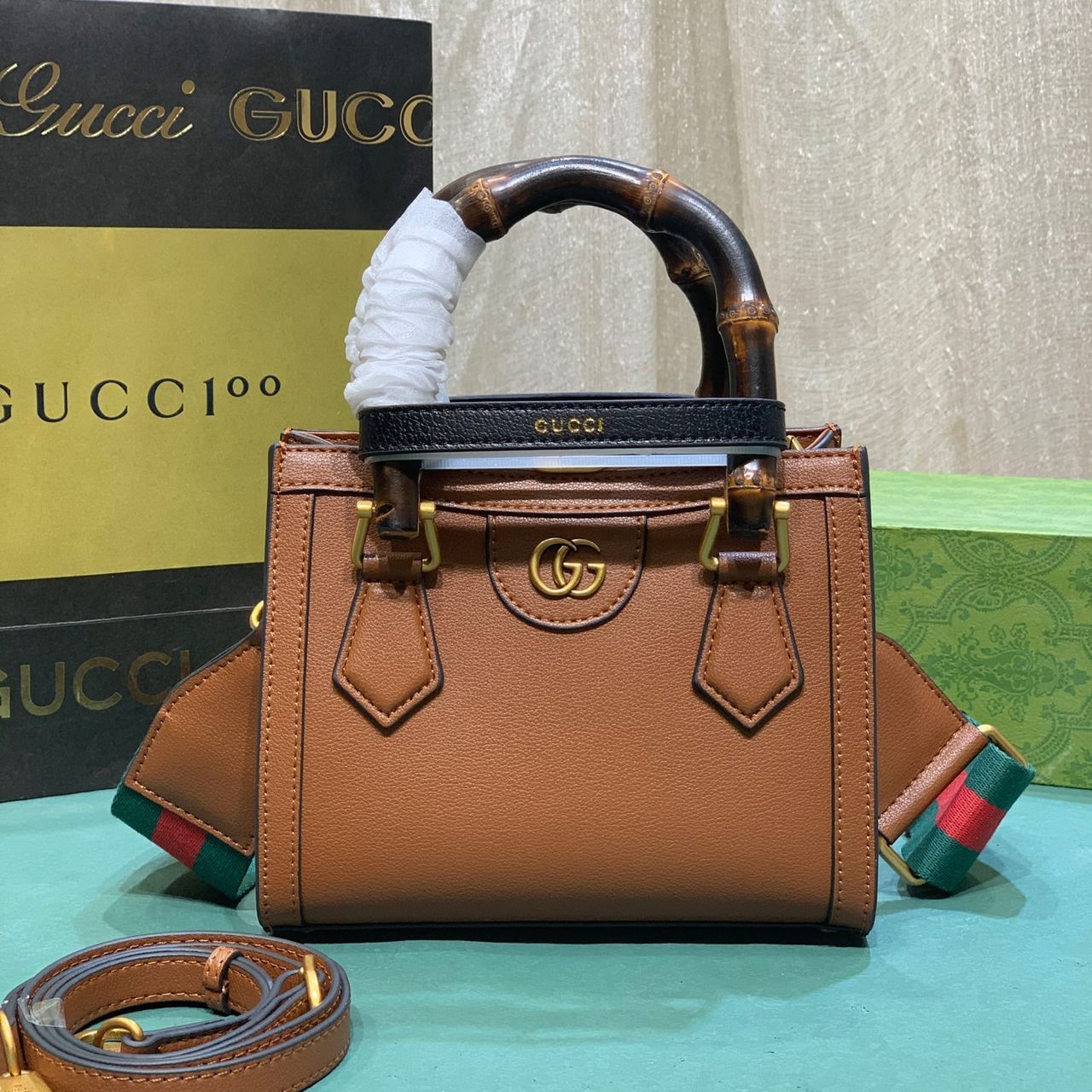 Gucci Diana Small Tote Bag 20cm 702732 U3ZDT 2549 - Image 3
